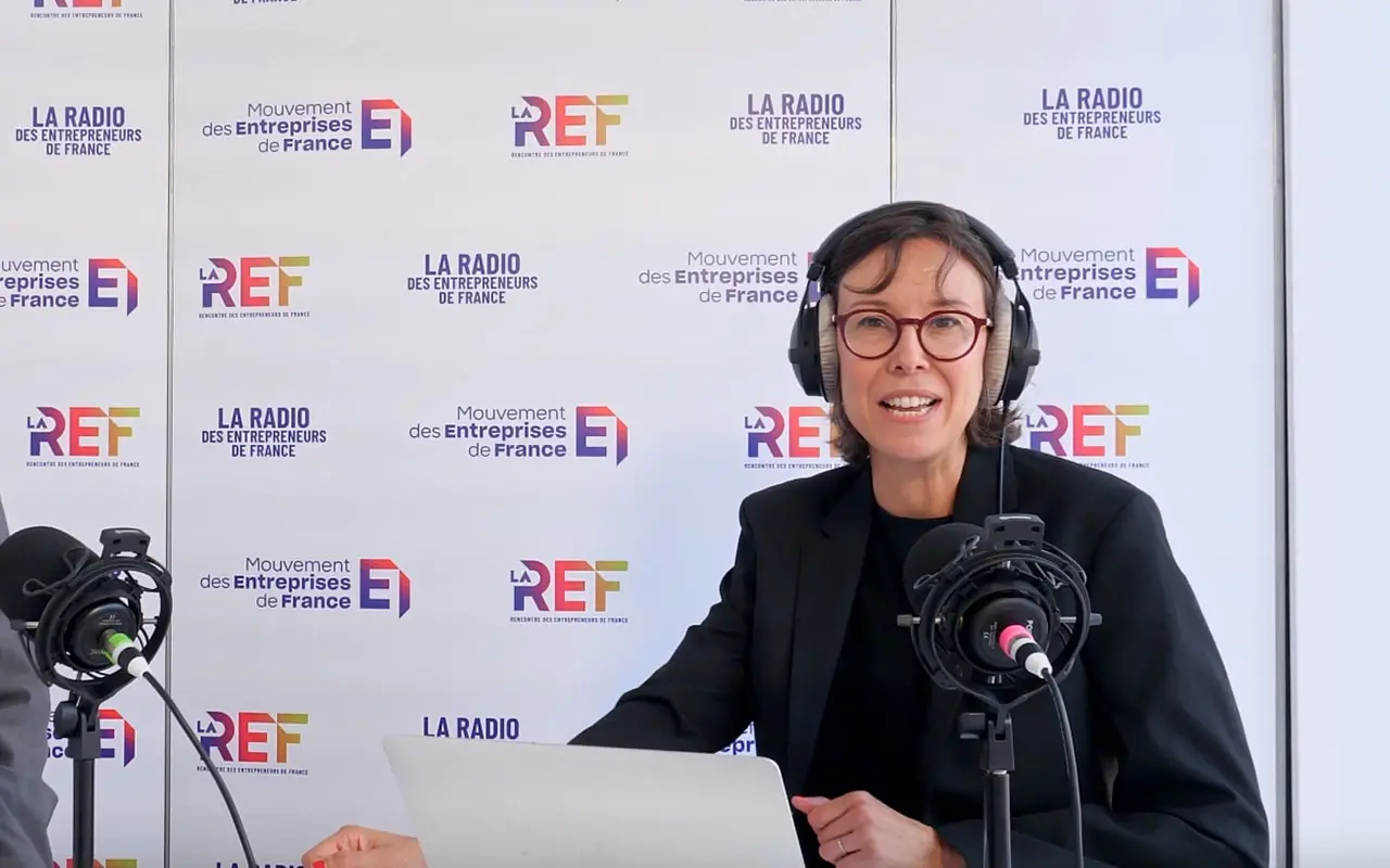 Plateau radio de La REF 2026 à Roland-Garros pour le MEDEF.